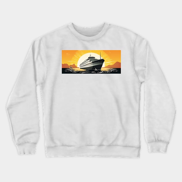 Cruise Ship Explorer: Discover the World's Treasures from the Comfort of Your Ship Crewneck Sweatshirt by CreativeWidgets